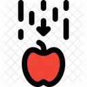 Gravitación de la manzana hacia abajo  Icono