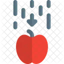 Gravitación de la manzana hacia abajo  Icono