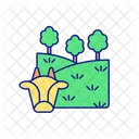 Grazing Areas For Cattle Icon