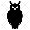 Great Horned Owl Nocturnal Bird Large Owl Species Icon