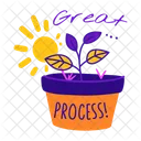 Great Process Growth Plant Icon