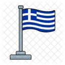 Grece Grec Pays Icône