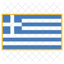 그리스 국기 국가 아이콘