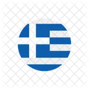 그리스 국기 국기 아이콘