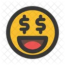 Greed Money Emoji Icon
