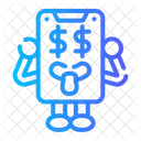 탐욕 돈 달러 아이콘