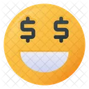 Greed Face Emoji Icon