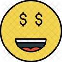 Greed Emoji Eyes Icon