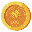 Greek Drachma Drachma Coin Drachma Currency Icon