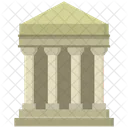 Greek Temple Building Temple Icon