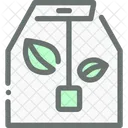 Green Tea Bag Icon