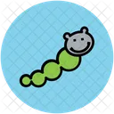 Green Worm Insect Icon