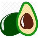 Green Fruit Avocado Icon