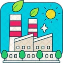 Green Factory Industry Icon