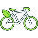 Green Bicycle Leaf Icon