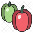 Green Pepper Red Icon