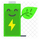 Battery Charge Green Energy Icon