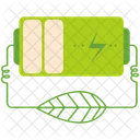 Green battery charging  Icon