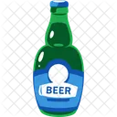 Green Beer Bottle  Icon
