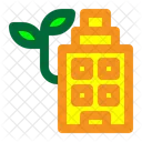 Green Building Ecology Building Icon