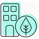 Green Building Materials Color Shadow Thinline Icon Icon