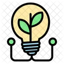 Green Bulb Bulb Light Icon