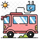 Green Bus Luxury Motor Bus Icon