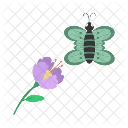 Green butterfly  Icon