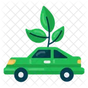 Green Car Flat Icon