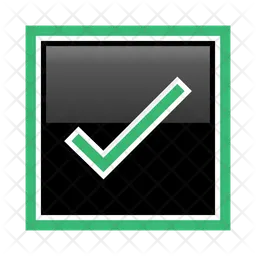 Green check mark button  Icon