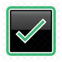 Green check mark button  Icon