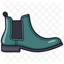 Green Chelsea Boots Shoes  Icon