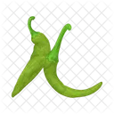 Green Chili Pepper Food Vegetable Icon