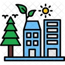 Green City Building Ecology Eco Icon