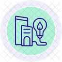 Green City Solutions Line Icon Icon