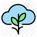 Green Cloud Cloud Savings Icon