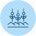 Green Crop Rows Green Crop Icon