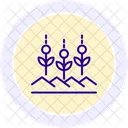 Green Crop Rows Green Crop Icon