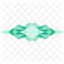 Green crystal shape  Icon