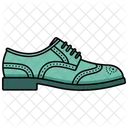 Green Derby Brogue Boots Shoes  Icon