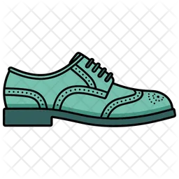 Green Derby Brogue Boots Shoes  Icon