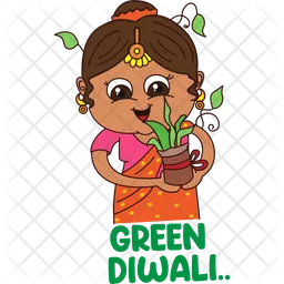 Green diwali  Icon