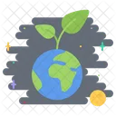 Planet Earth Sprout Icon