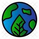 녹색 지구 지구 생태 아이콘