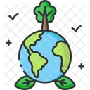 A Planet Earth Green Earth Green Eniveronment Icon