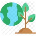 Green Earth Ecology And Environment Sustainability Icon
