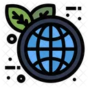 Green Earth Earth Day World Eco Icon