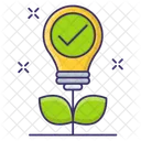 Green Electricity Plant Icon