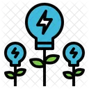 Green Lightbulb Plant Icon