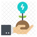 Green electricity  Icon